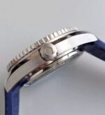 Replica Omega Planet Ocean GMT Goodplanet Blue Bezel Orange Marker Blue Dial Rubber A8605 - Image 4