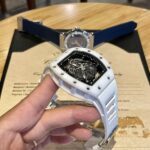 Richard Mille RM055 Best Replica Watch White Rubber Strap 45mm - Image 3