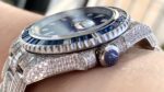 Rolex Submariner Diamond Pav?? Special-Blue Diamonds-full diamonds-40MM(1:1 replica) - Image 6