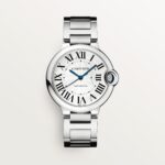 Fake Cartier Watch Ballon Bleu de Cartier Steel 36mm Silver Dial WSBB0048 mechanical movement 3KF(1:1 replica)