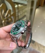 ROLEX Submariner Series Green Water Ghost Date Display Men’s Automatic Mechanical Watch Green Dial 40mm Steel Strap 116610LV-0002(1:1 replica) - Image 3