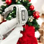 Richard Mille Imitation Luxury Watches RM07 White Ceramic Automatic Movement Diamonds 36mm - Image 3