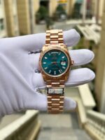 Rolex Day-Date 128235 Replica Watch Dial Diamonds Moissanite Weight 158gram QF 36mm - Image 2