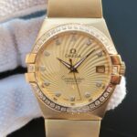 Replica Omega V6 Constellation 123.20.35 YG Case Yellow Dial