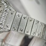 Cartier Santos High Quality Replica Watch With Stone Bezel 39.8mm - Image 7
