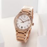 Fake Diamond Watch Replica Patek Philippe Twenty~4 Ladies Rose Gold Silver Dial 7300/1200R-010(1:1 replica) - Image 9