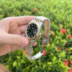 Rolex Replica 11 Watch DateJust Black Dial Demi Strap EW Factory 41mm - Image 4