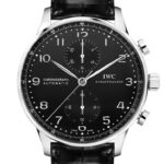 IWC Portuguese Automatic Chronograph Black Dial Men’s Watch IW371447(1:1 replica)