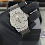 Hublot Replica Watch Classic Fusion Custom Full Moissanite Diamonds 42mm - Image 4