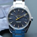 Replica Omega XF Seamaster James Bond Bumble Bee Blue Textured Dial SS Bracelet A8507