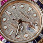 Rolex GMT-Master II 126755 SARU-DIAO Gold Wrapped Moissanite Sapphire Replica Watch 40mm - Image 7