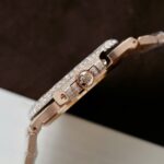 Patek Philippe Nautilus 5711 Replica Watch Gold Wrapped + Moissanite Diamonds Hong Kong Custom 40mm - Image 9