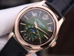 Patek Philippe 5205R Green Dial Replica Watch 18K Gold Wapped Custom 40mm - Image 7