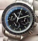 Replica Omega Speedmaster MoonWatch NASA SS Black Dial SS Bracelet Manual Winding - Image 3