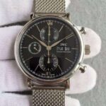 Replica IWC V6 Portofino IW391010 Chronograph Black Dial