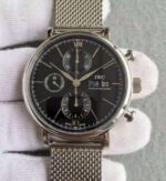 Replica IWC V6 Portofino IW391010 Chronograph Black Dial