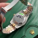 Rolex DateJust 18K Gold Wrapped Replica Watch Palm Leaf Dial GM 36mm - Image 5