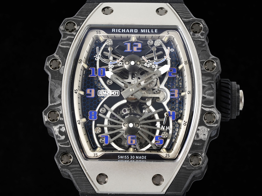 711c7400dfd97dff7780d68f58ae80f9.jpg Swiss Richard Mille RM 21-01 Replica Tourbillon Aerodyne Carbon Tpt Watch For Men ?C High-End Skeleton Dial - Image 1