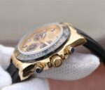 Replica Rolex Daytona 116518 Noob YG/Black Dial Rubber Strap A7750 - Image 7