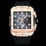 Hublot Big Bang, Square Bang Unico 42mm Textured Rubber Strap(1:1 replica)