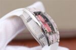 Replica Richard Mille RM 007 Lady SS Diamonds Black Inner Bezel White Rubber Strap 6T51 - Image 7