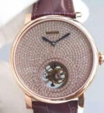 Replica Cartier Rotonde De Cartier Tourbillon RG Diamonds Dial