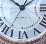 Replica Cartier Ballon Bleu 36mm RG White Textured Dial Diamond Bezel - Image 5