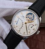 Replica IWC AZ Portuguese Tourbillon IW5046 White Dial YG Markers - Image 2