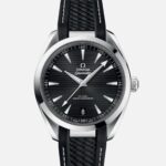 Seamaster Aqua Terra 150M Co-Axial Master Chronometer 41mm Black Dial On Rubber Strap(1:1 replica)