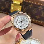 Vacheron Constantin Replica Watches Overseas Dual Time Rose Gold 47450 White Dial 9F Factory 42mm - Image 2