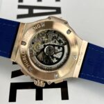 Hublot Replica 1:1 Watch Big Bang Chronograph Blue With Moissanite Bezel 44mm - Image 7