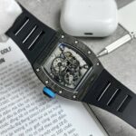 Richard Mille RM055 Replica Watch Full Carbon Case Rubber Strap 45mm - Image 8