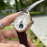Rolex Replica 1:1 Watch Cellini Moonphase 50535 Leather Strap 39mm - Image 4