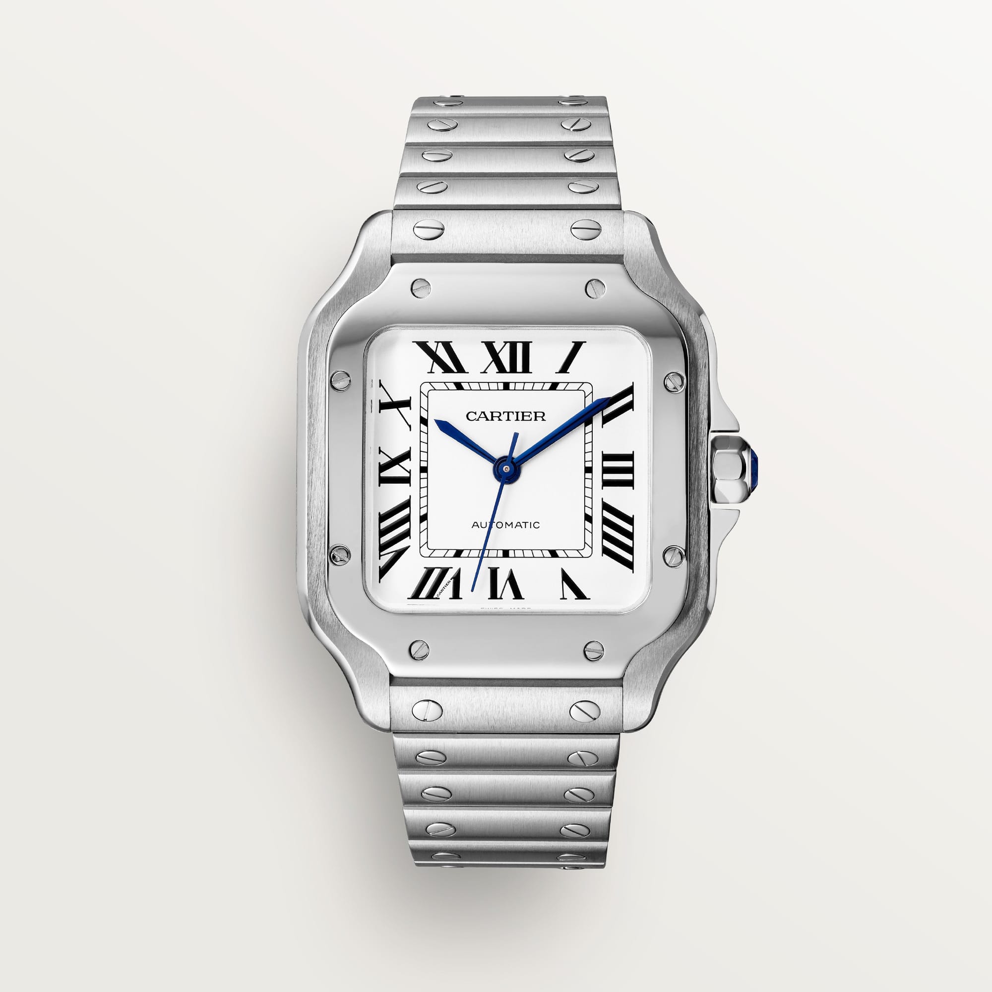 73E2BBE9-F8C3-38ED-C58D-D36A120A2C19.jpg Fake Cartier watch Santos medium model Manufacture mechanical movement Steel Silver Dial WSSA0029 AF(1:1 replica) - Image 1