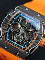 Richard Mille RM65-01 Replica Watches Orange Rubber Strap 44.5??49.9mm - Image 4