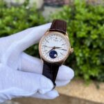 Rolex Replica 11 Watch Cellini Moonphase 50535 Rose Gold Plated White Dial 39mm - Image 2