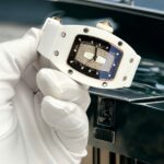 Richard Mille RM07 Super Clone Watches White Ceramic Rubber Strap Automatic Movement 36mm - Image 2