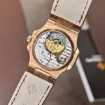 Patek Philippe 5724R Replica Watch Gray Dial Leather Strap Factory GR 40mm - Image 7