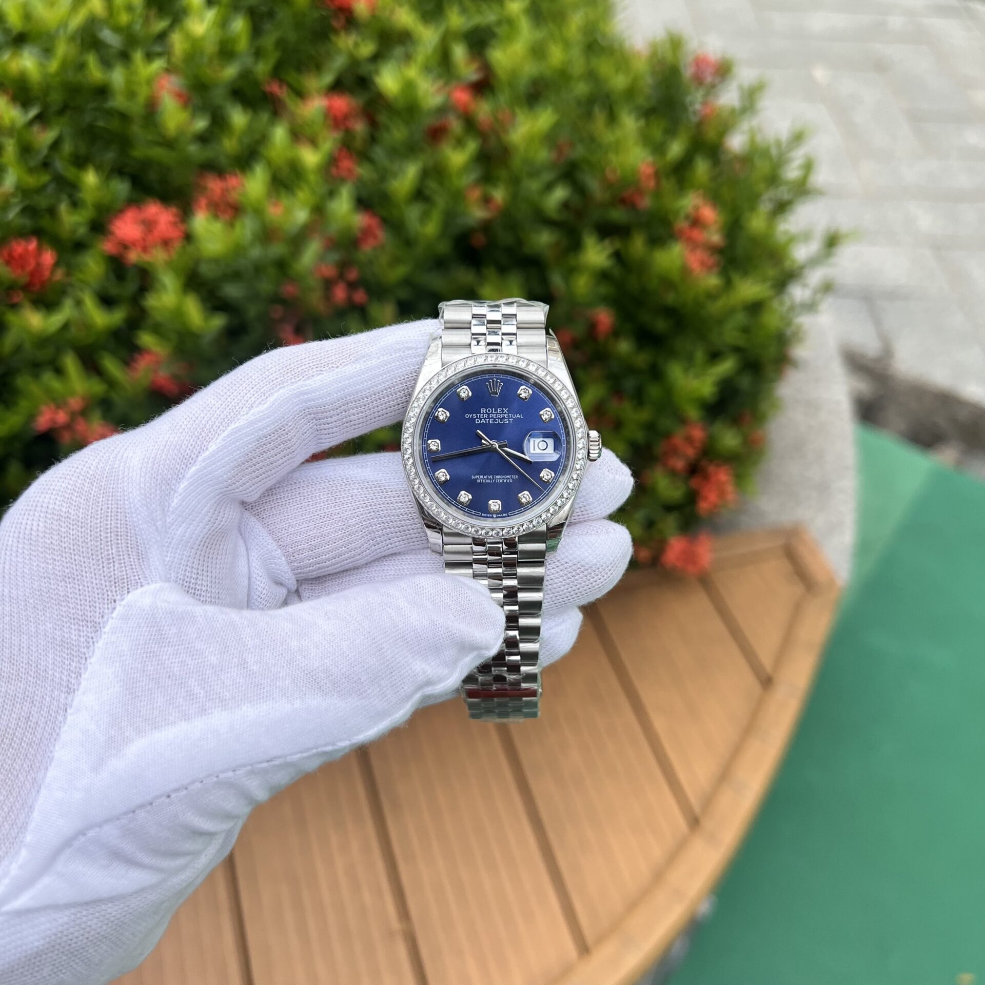 753BFA27-6099-836E-337C-49E893CE8170.jpg Rolex DateJust Blue Dial Replica 1:1 Watch Jubilee Strap EW Factory 36mm - Image 1