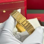 Cartier Santos Yellow Replica Watch White Dial BV Factory 35mm - Image 11