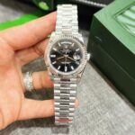Rolex Replica 1:1 Watch Day-Date 228236 Black Dial With Stone Number GM Factory 40mm - Image 5