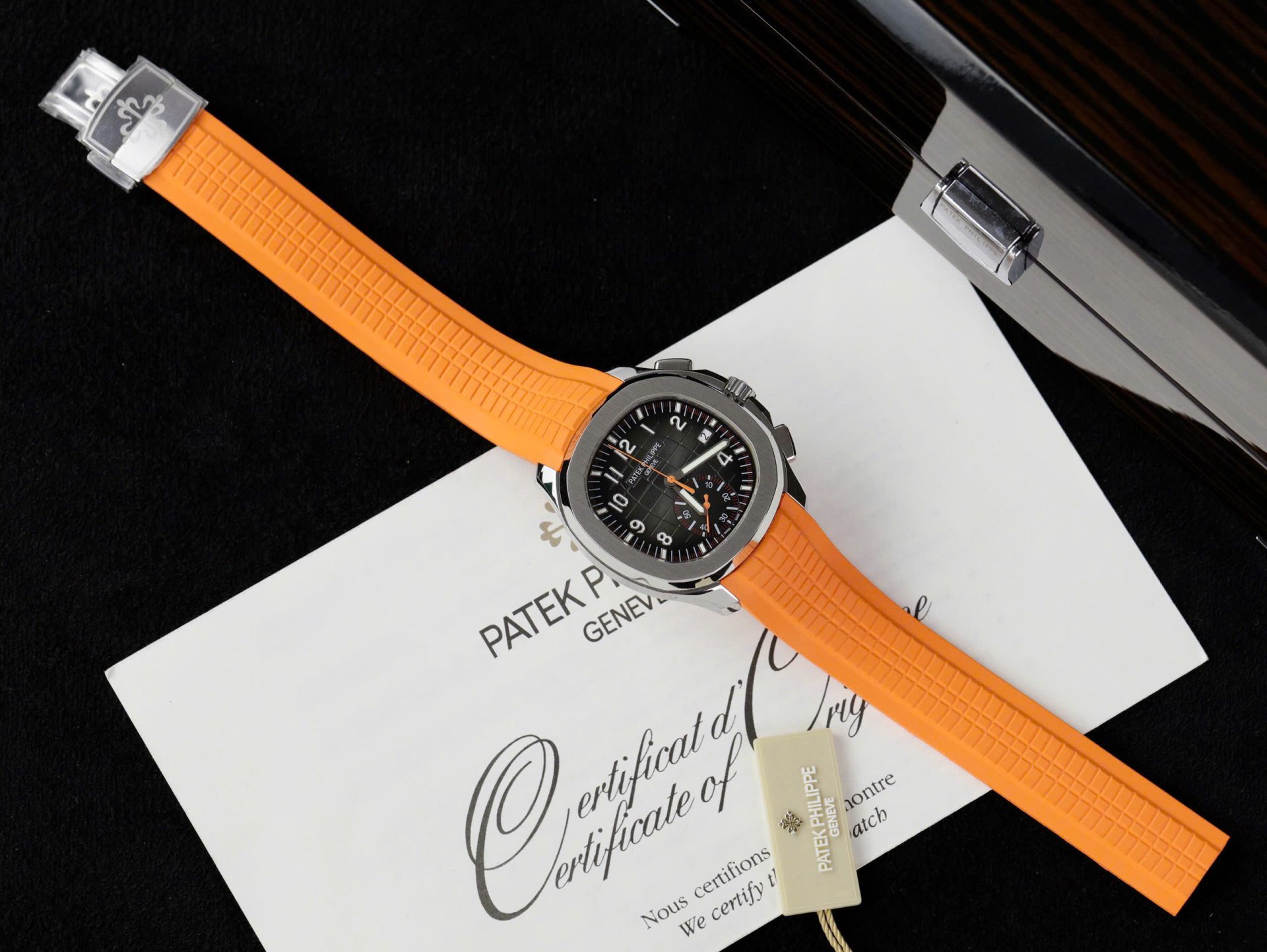 7630840F-336D-735B-7A86-1AFE8A0CE988.jpg Patek Philippe Aquanaut 5968A Replica 11 Watch Orange Rubber Strap 42.2mm - Image 1