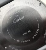 Replica Cartier JJF Calibre De Cartier Diver DLC Black Dial RG Bezel Black Rubber Strap A23J - Image 14