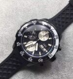 Replica IWC V6 Aquatimer Chronograph Black Rubber Strap - Image 2