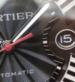 Replica Cartier JF Ballon Bleu 42mm DLC All Black Black Textured Dial Leather Strap A1847 - Image 11