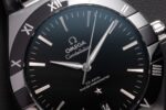 Omega Constellation Replica Watch Black Dial Leather Strap 42mm - Image 4