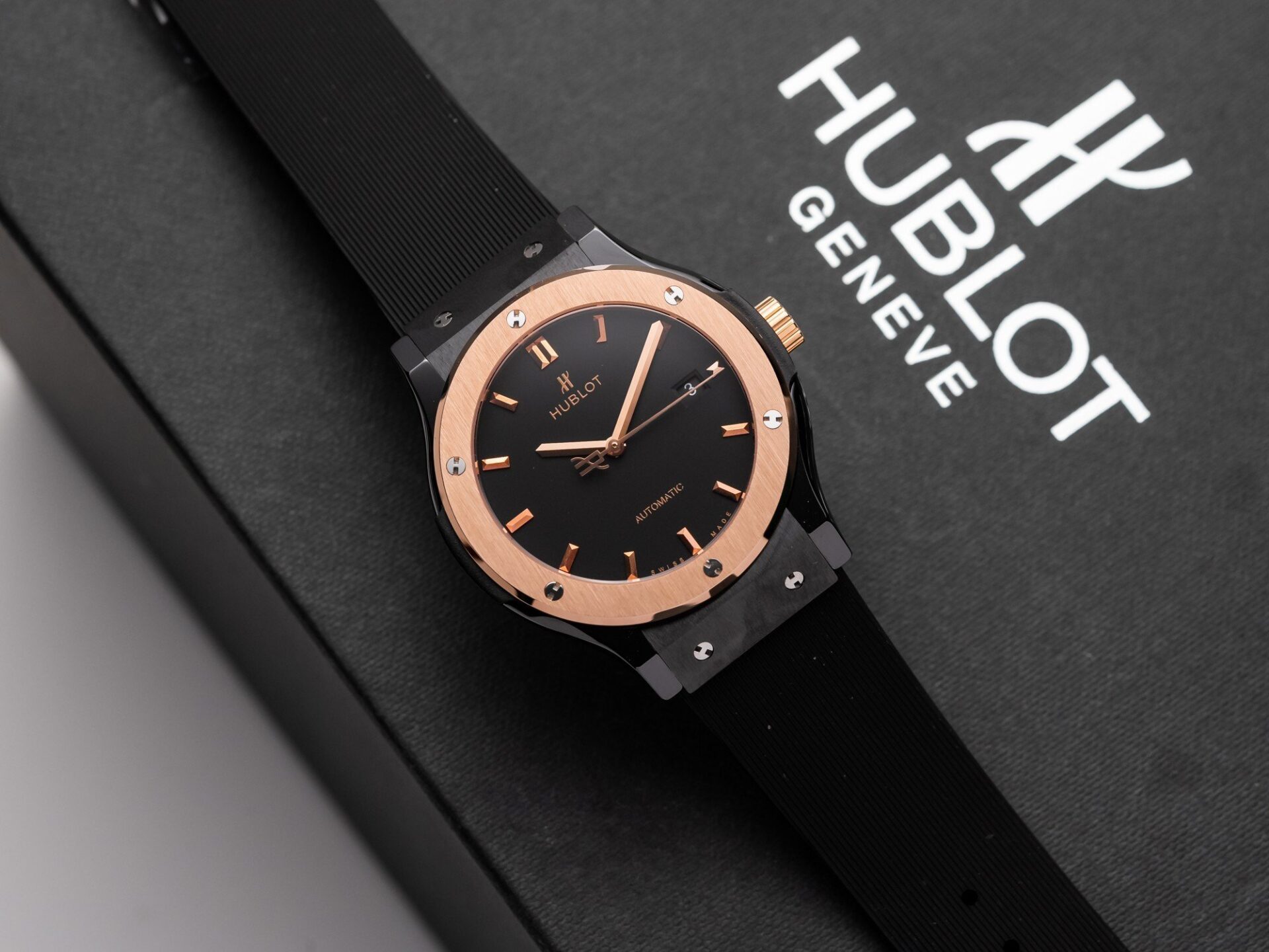 77F23FDA-359A-B1C3-D3FB-AA06707A6040.jpg Hublot Replica Watch Ceramic Demi Rose Rubber Strap 42mm - Image 1