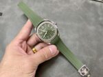 Fake Patek Philippe Replica Watch Aquanaut Jumbo White Gold Khaki Green Dial 5168G-010 3KF(1:1 replica) - Image 5