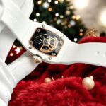 Richard Mille High End Watch Replicas RM07 White Ceramic Women s Bezel Diamonds 36mm - Image 6