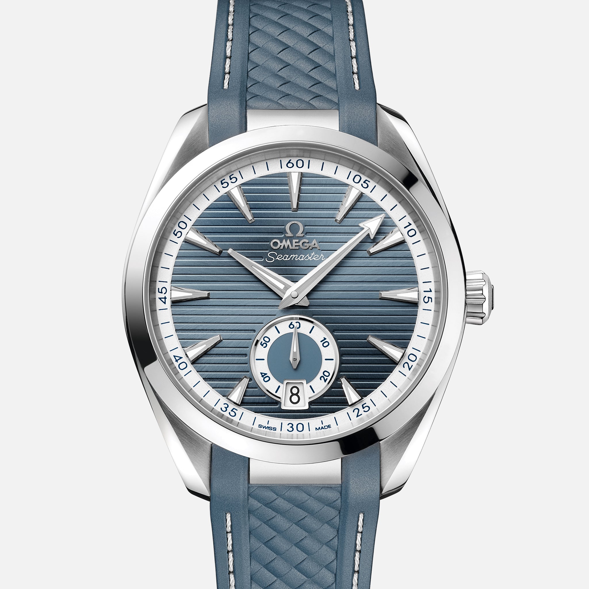 78A89FCF-5F5F-8B57-D2B3-82A4A20B48F7.jpg Seamaster Aqua Terra 150M Co?Axial Master Chronometer Small Seconds 41mm Steel Blue Dial On Rubber Strap(1:1 replica) - Image 1